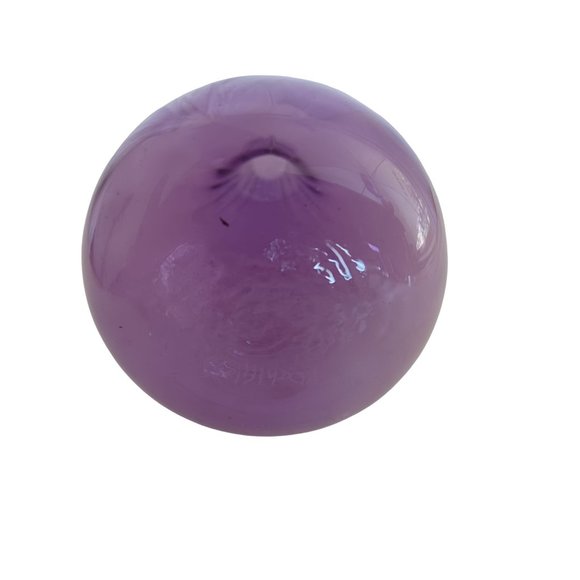 Vintage Kochi Purple Hand Blown Glass Bud Vase Signed Studio Art 7" x 3.25" - Picture 5 of 7